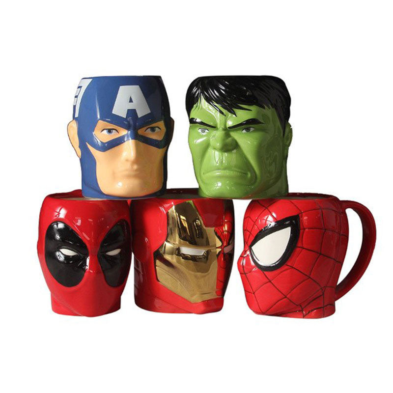  Marvel Avengers Superheroes - Taza de café de cerámica de 11  onzas : Hogar y Cocina