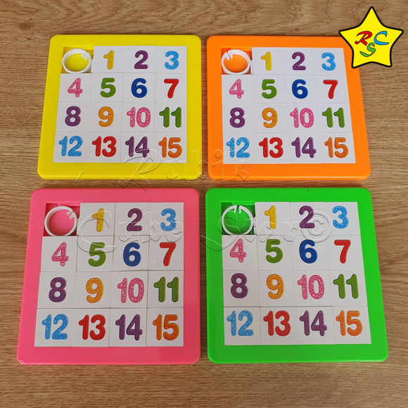 Puzzle 2D Deslizar piezas Numeros Rompecabeza Numerico Deslizable