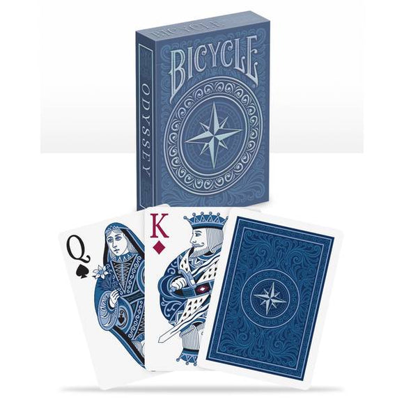 Bicycle Odyssey Poker Baraja Lujo Playing Cards Azul Mar