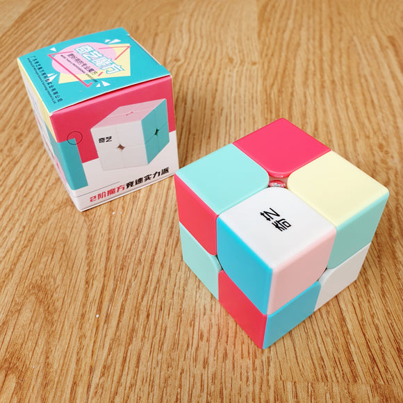 Cubo Rubik Qiyi Qidi 2x2 Neon Pastel Speedcub Stickerless Macaron