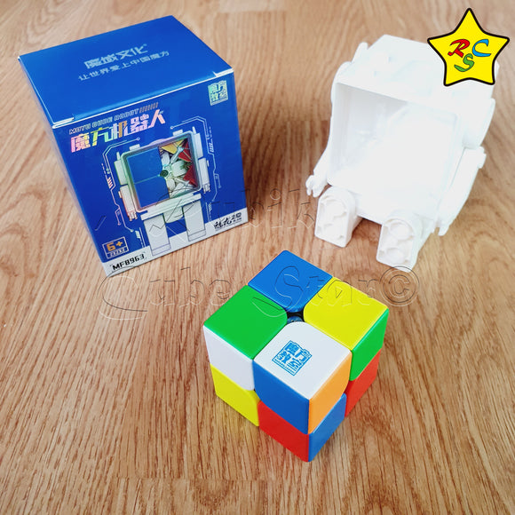 2x2 Meilong Mejorado + Robot Cubo Rubik Magnético Moyu Speedcube