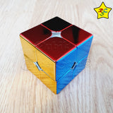 2x2 Metalizado Normal Cubo Rubik Shengshou Metalico Speed