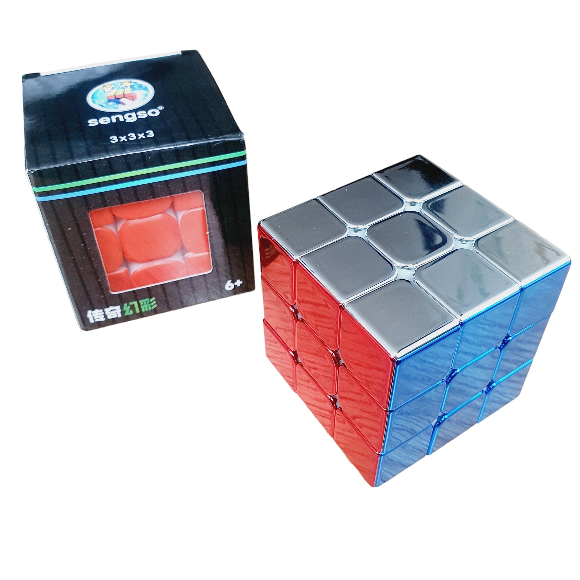 3x3 Metalizado Cubo Rubik Shengshou Metalico Speed Base Rubik Cube Star