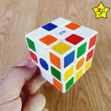 Cubo Rubik 3x3 Qiyi Sail W Blanco Pintado Económico Speed