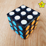 Cubo Rubik 3x3 Fanxin Semáforo Negro Circulos Tiled Speed