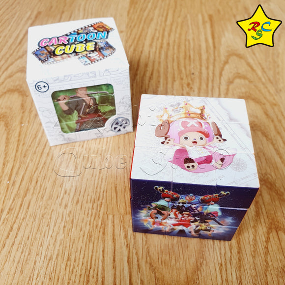 Cubo Rubik 3x3 Figuras One Piece Impreso Anime Accion Speed