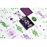 Baraja Naipes Bicycle Villains Poker Villanos Morado Verde