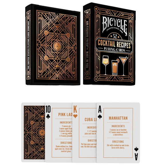 Baraja Cocktail Recipes Bicycle Recetas Cocteles Carta Poker