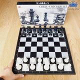 Ajedrez Magnetico Grande 2 En 1 Damas Chinas Juego Mesa