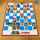 Ajedrez Super Mario Bross Lujo Chess Grande Coleccion