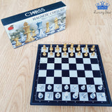 Ajedrez Dorado Y Plateado Pequeño Magnetico Lujo De Chess