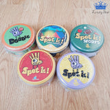 Cartas Spot It Dobble Juego Mesa Coincidencias Caja Metalica