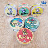 Cartas Spot It Dobble Juego Mesa Coincidencias Caja Metalica