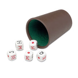 Accesorios De Juego Cubilete 5 Dados Fournier Poker Juego