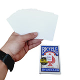 Baraja Trucada Doble Blank Bicycle Poker Magia Solo Blanco