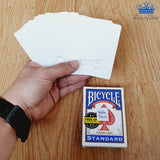 Baraja Trucada Doble Blank Bicycle Poker Magia Solo Blanco