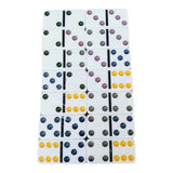 Domino 28 Fichas Color Doble 6 Juego Mesa Caja Metalica