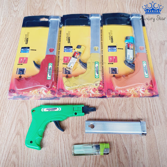 Encendedor Pistola Con Mechero Briquet Cocina Disparador