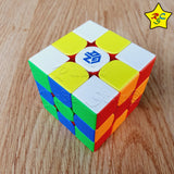 Gan 356 M E Rojo Dragon Cubo Rubik 3x3 Magnético Limitado