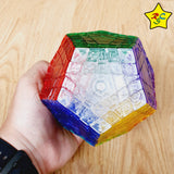 Gigaminx 5x5 Megaminx Yuxin Transparente Limitad + Pegatinas