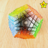 Gigaminx 5x5 Megaminx Yuxin Transparente Limitad + Pegatinas