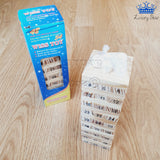 Jenga Madera Numeros Mini Juego Mesa Bloques Dados Pequeño