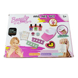 Kit Manicure Infantil Con Secador + Esmalte Uñas Y Diseños