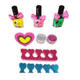 Kit Manicure Infantil Con Secador + Esmalte Uñas Y Diseños