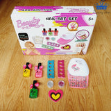 Kit Manicure Infantil Con Secador + Esmalte Uñas Y Diseños