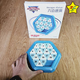 Puzzle 2d Qiyi Klotski Hexagonal Azul Números Rompecabezas