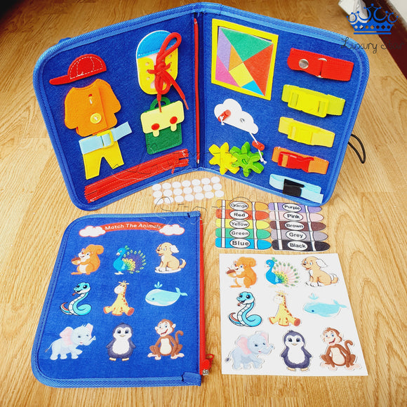 Libro Didactico Infantil Montessori Figuras Texturas Motriz