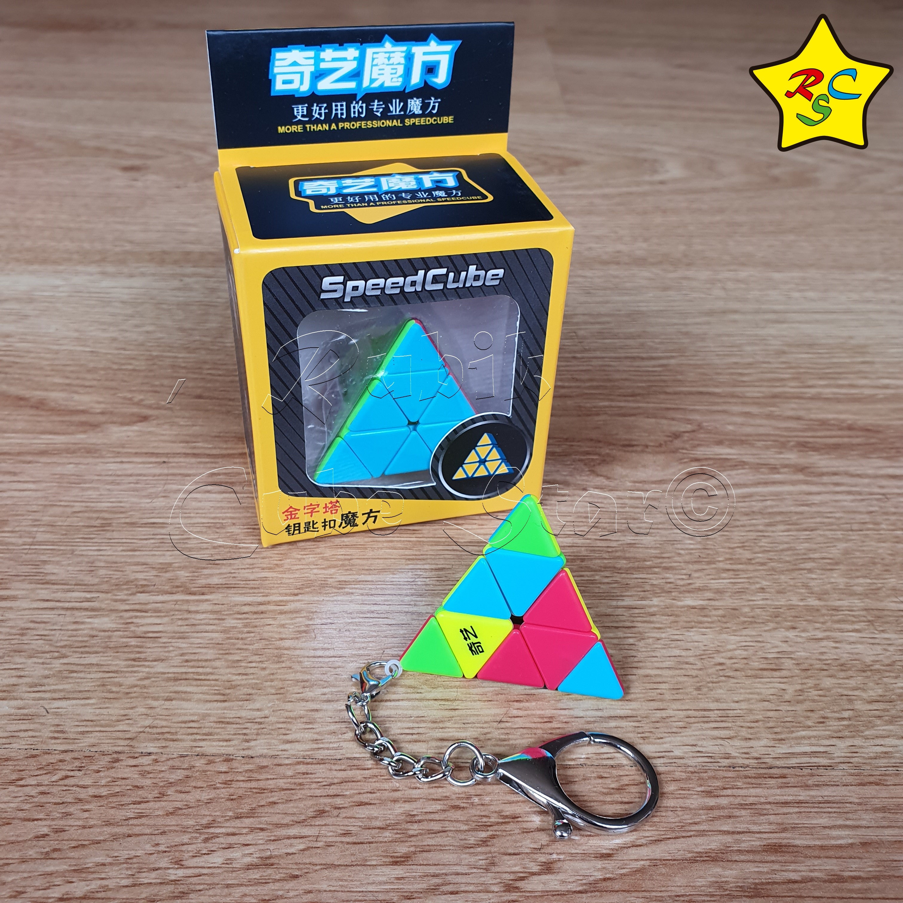 Llavero Pyraminx 3x3 Cubo Qiyi Stickerless Original – Rubik