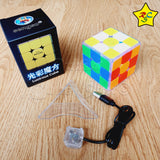 Cubo Rubik Alumbra 3x3 Lustrous Magnetico Sengso Luz Led