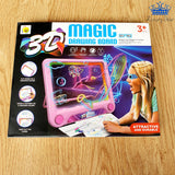 Magic Pad 3d Tableta Magica Juguete Niños Luces Diversion