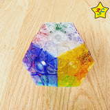 Megaminx Transparente 3x3 Cubo Rubik Yuxin + Pegatinas