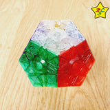 Megaminx Transparente 3x3 Cubo Rubik Yuxin + Pegatinas