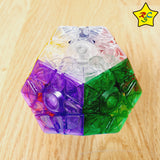 Megaminx Transparente 3x3 Cubo Rubik Yuxin + Pegatinas