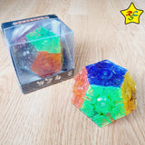 Megaminx Transparente 3x3 Cubo Rubik Yuxin + Pegatinas