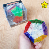 Megaminx Transparente 3x3 Cubo Rubik Yuxin + Pegatinas