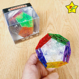 Megaminx Transparente 3x3 Cubo Rubik Yuxin + Pegatinas