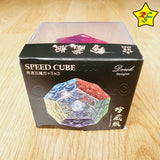 Megaminx Transparente 3x3 Cubo Rubik Yuxin + Pegatinas