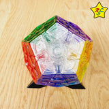 Megaminx Transparente 3x3 Cubo Rubik Yuxin + Pegatinas