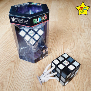 3x3 Merlina Rubik's Wednesday Cubo Rubik Escala De Grises