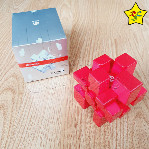 Gan Mirror 3x3 Magnético Rojo Uv Cubo Rubik Gancube Limitado