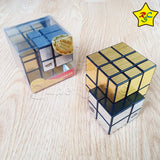 Cubo Rubik Mirror 3x3 Injerto Dorado Plateado Calvins Puzzle
