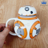 Mug Star Wars Bb8 Robot Taza Ceramica Redonda Blanco Regalo