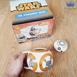 Mug Star Wars Bb8 Robot Taza Ceramica Redonda Blanco Regalo