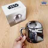 Mug Star Wars The Mandalorian Taza Ceramica Plateado Pocillo