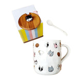 Mug Pocillo Perros Canino Ceramica Detalle + Tapa + Cuchara