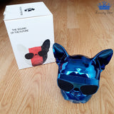 Parlante Perro Pug Bluetooth Gafas Metalizado 10 W Premium
